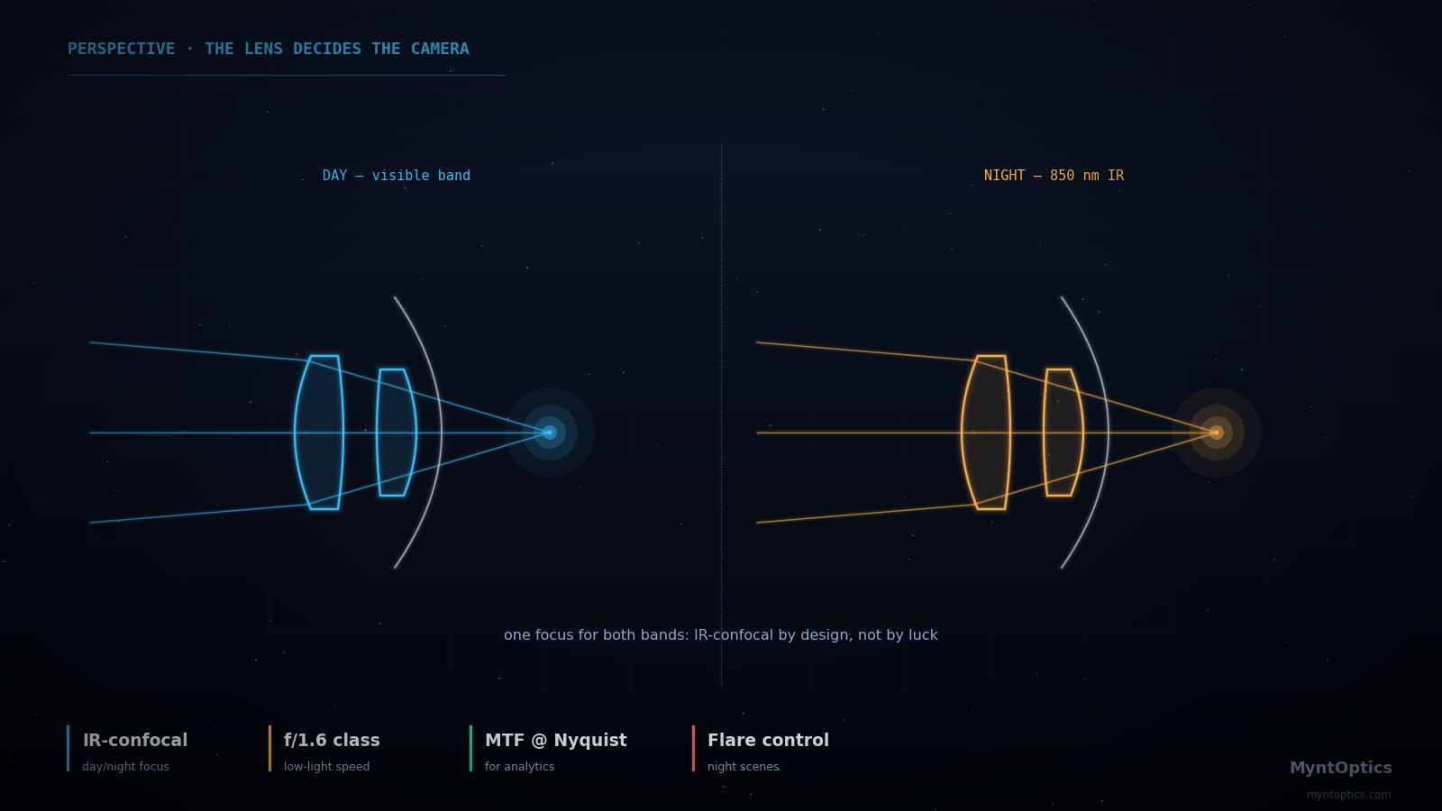 Surveillance camera lens design
